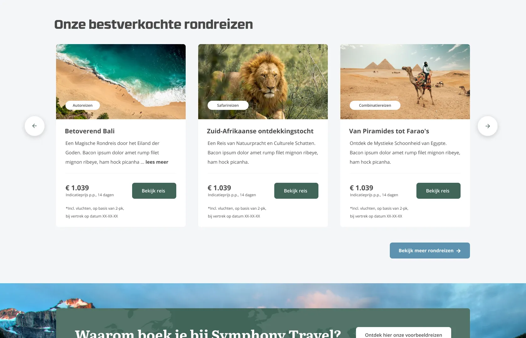 Bestverkochte rondreizen - Symphony Travel