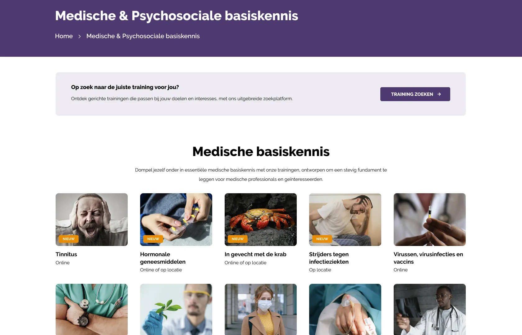 BiVT Trainingsoverzicht