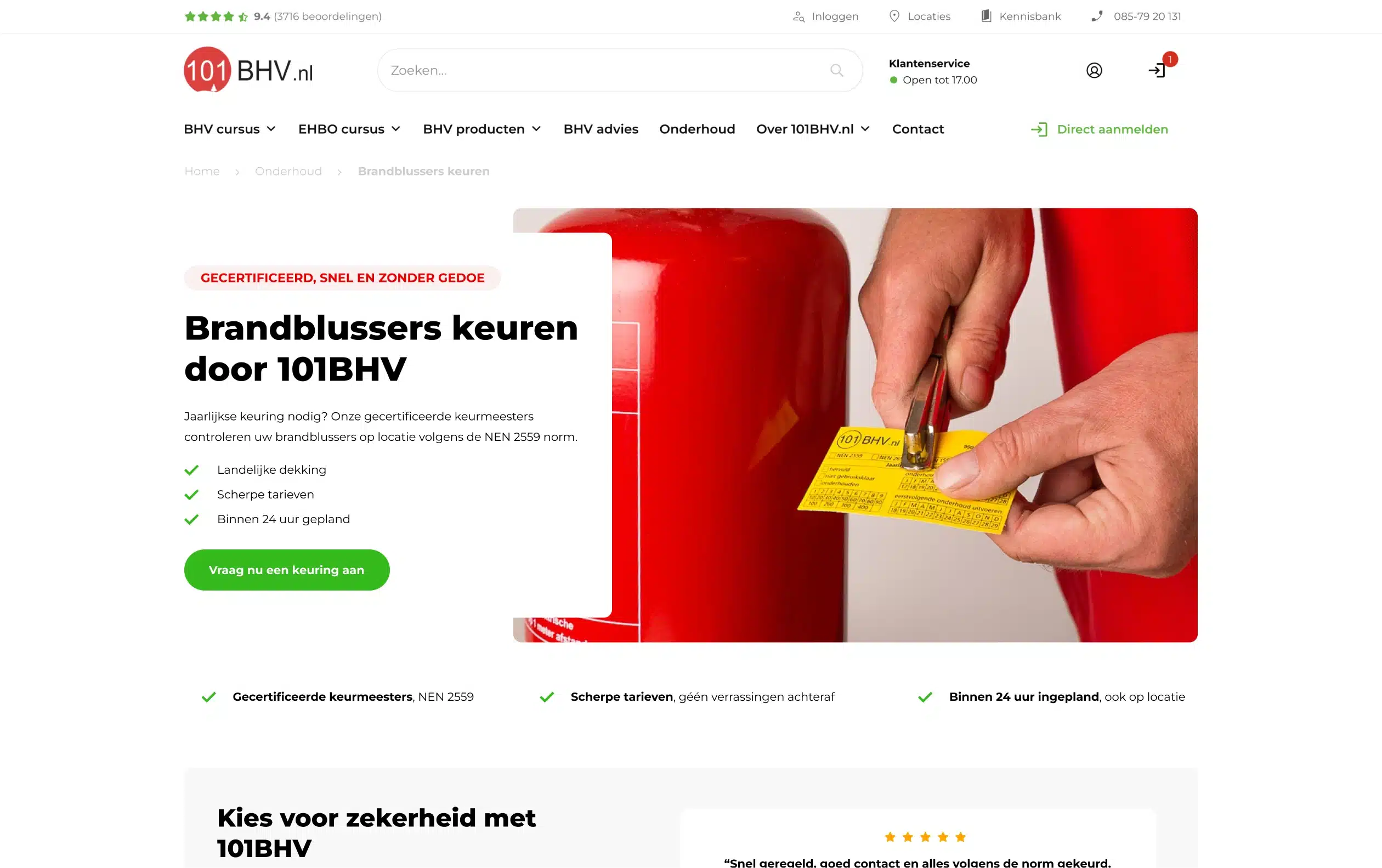 101bhv - Redesign - Brandblusser keuren