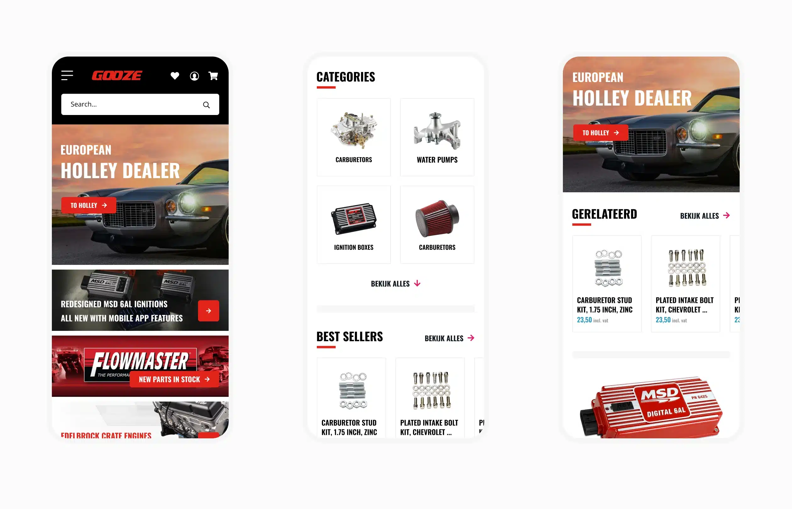 UX Design - Shopware 6 webshop - Mobiele schermen
